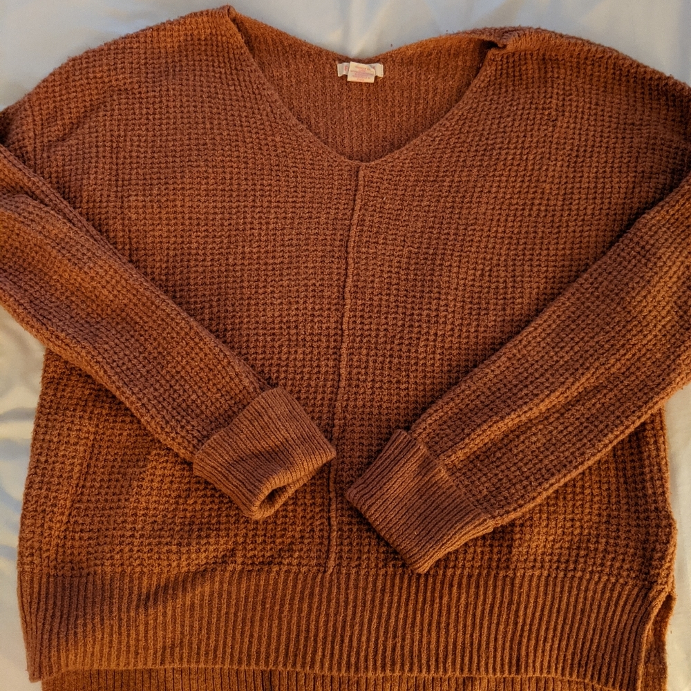 Boxy Waffle Knit sweater
